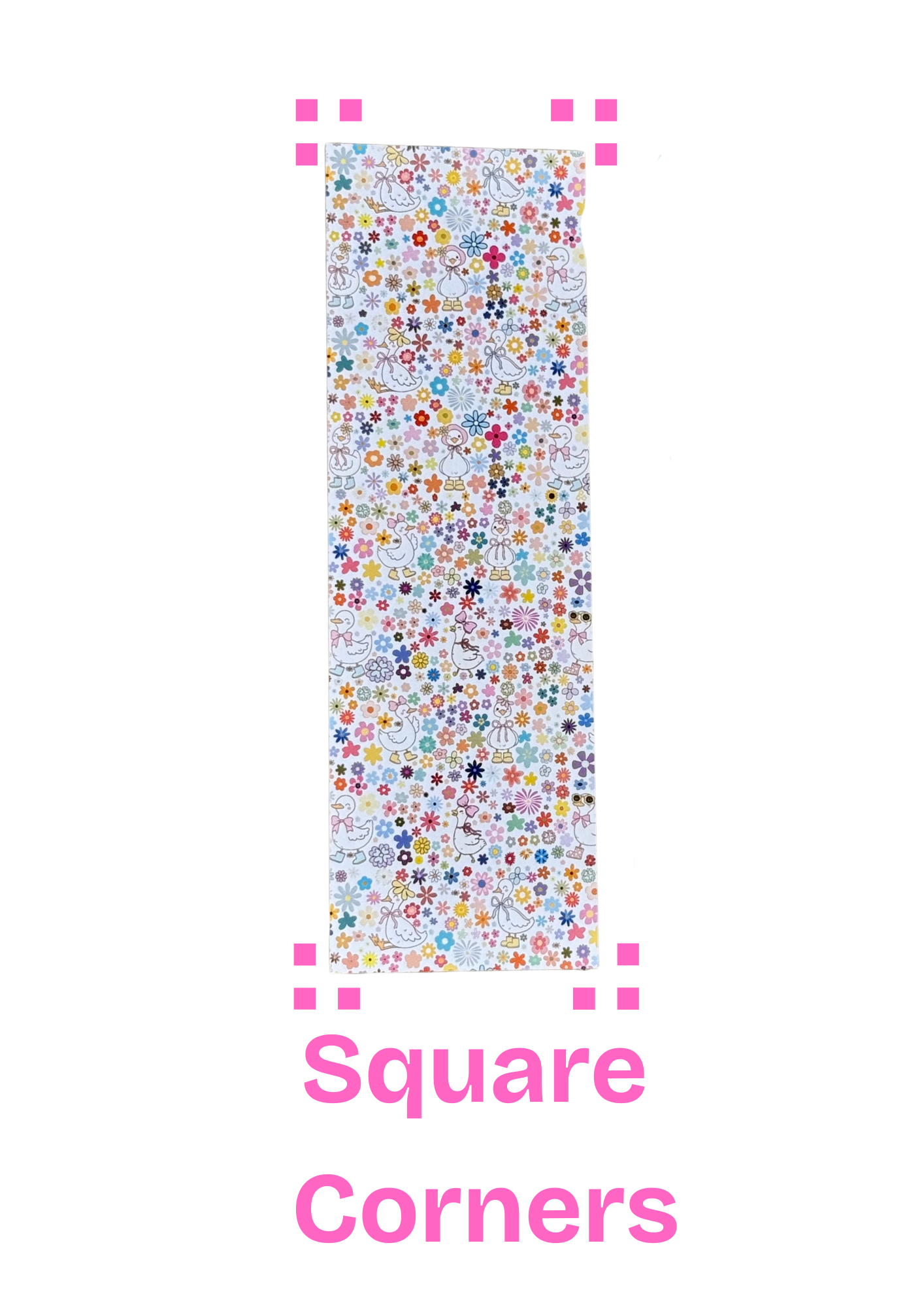 Spring Flower Bookmark ā "Time to Spring Into a New Book" ā Cute Floral Bookish Gift ā Rounded or Square Corners, With or Without Tassel