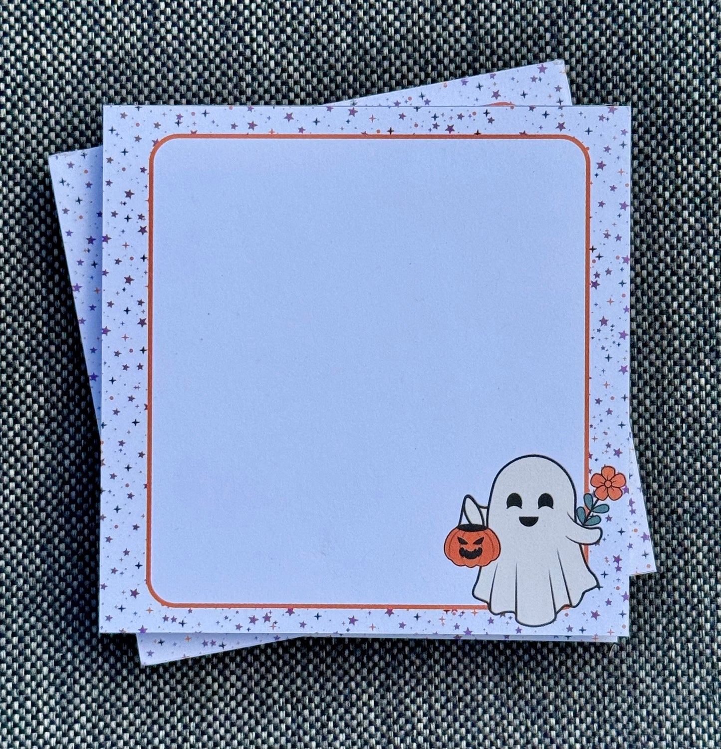 You Are Boo-titful Halloween Memo Pad | 50 Page Ghost Notepad with Cute Pumpkin & Stars | Kawaii Fall Stationery for Spooky Season Notes