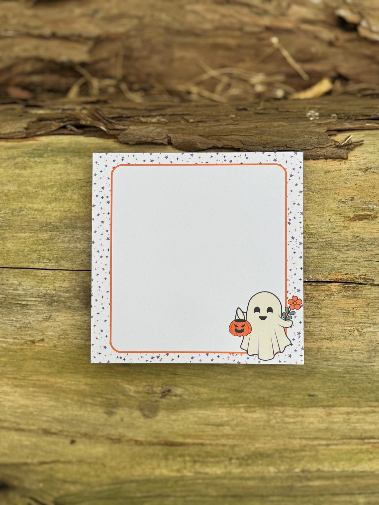 You Are Boo-titful Halloween Memo Pad | 50 Page Ghost Notepad with Cute Pumpkin & Stars | Kawaii Fall Stationery for Spooky Season Notes