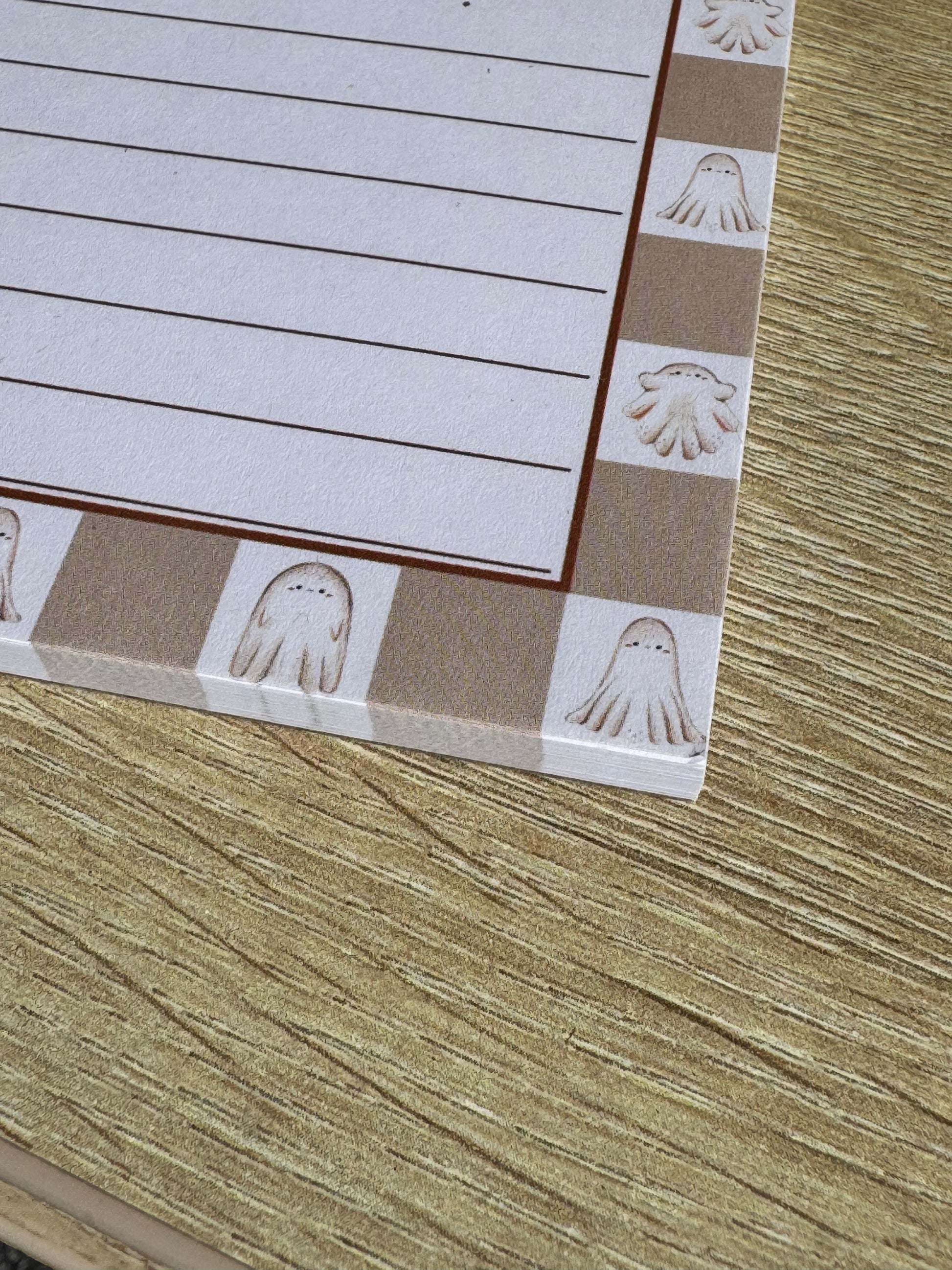 Ghostly Things To Do Halloween Memo Pad | 50 Page Cute Ghost Notepad for Fall | Spooky Season Stationery, To Do List, Halloween Planner Note