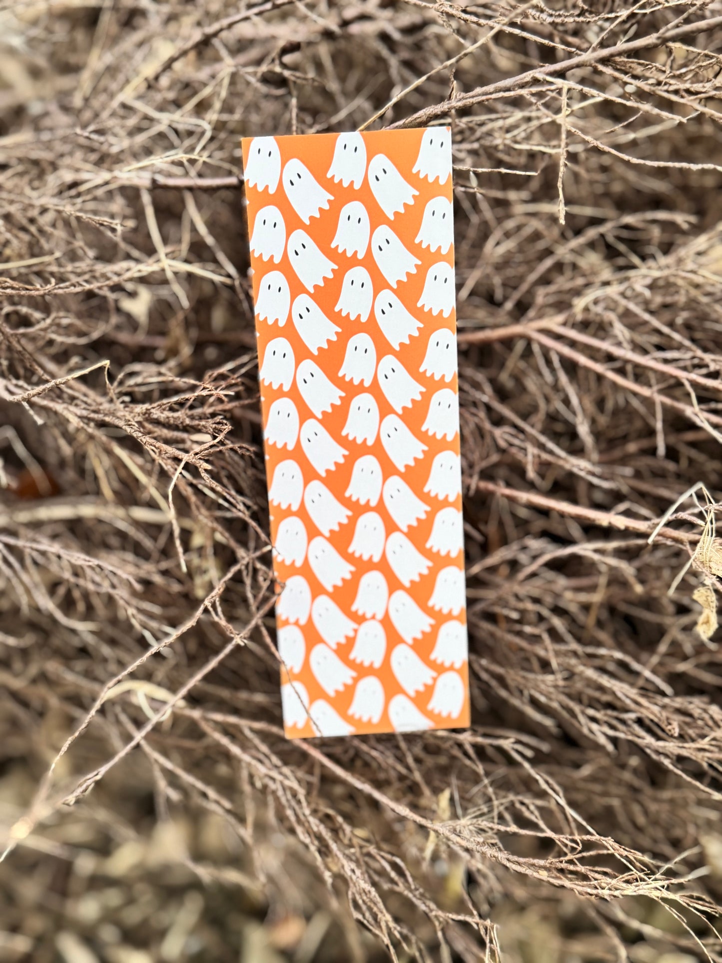 Here For The Spirt Ghost Halloween Bookmark-Helping Charity-Goth Tassel Cute Bookmark-Pumpkin Fall Gift For Book Lover-Autumn Spooky Season