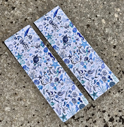 Ocean Time Sealife Bookmark – Coastal Marine Animal Bookmark for Kids & Adults, Beach Reading Accessory, Ocean Lover Gift, Nautical Bookmarker
