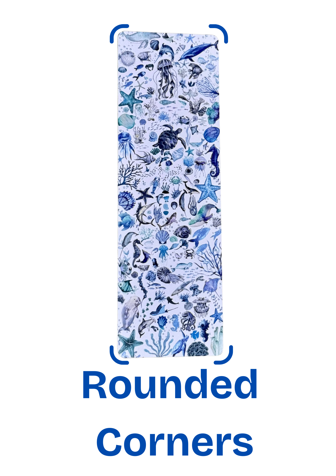 Ocean Time Sealife Bookmark – Coastal Marine Animal Bookmark for Kids & Adults, Beach Reading Accessory, Ocean Lover Gift, Nautical Bookmarker
