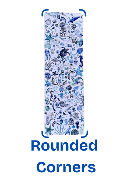 Ocean Time Sealife Bookmark – Coastal Marine Animal Bookmark for Kids & Adults, Beach Reading Accessory, Ocean Lover Gift, Nautical Bookmarker