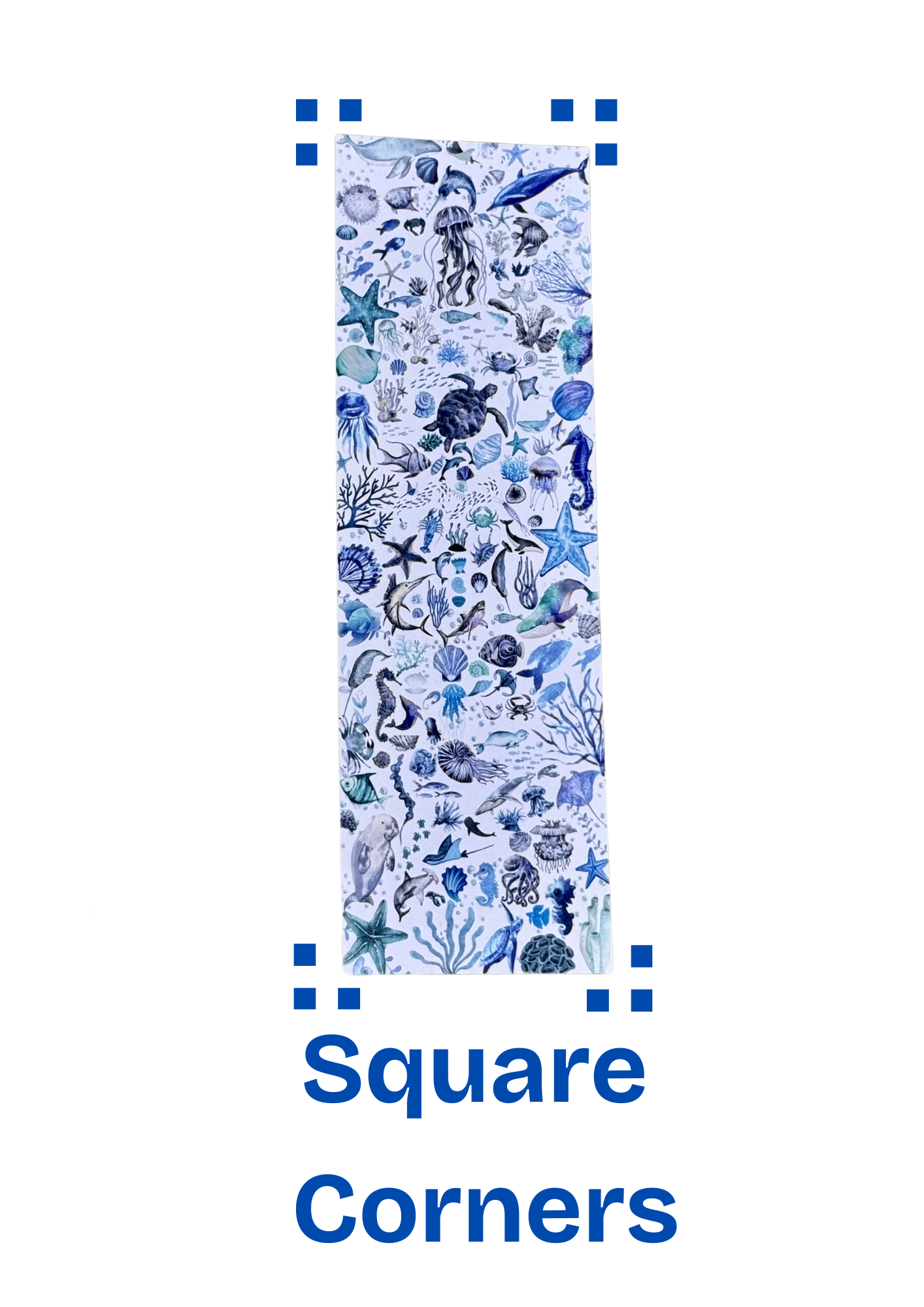 Ocean Time Sealife Bookmark – Coastal Marine Animal Bookmark for Kids & Adults, Beach Reading Accessory, Ocean Lover Gift, Nautical Bookmarker