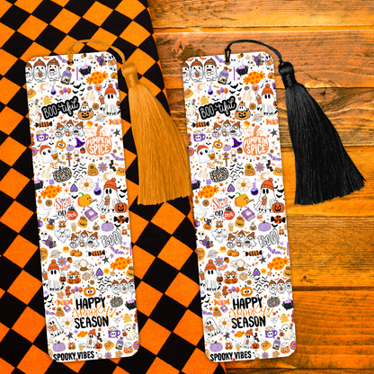 Pumpkin Spice And Everything Nice Halloween Bookmark - Spooky Season - Autumn Fall Bookmark - Pumpkin Spice Latte Perfect - Cosy Read - Gift Perfect