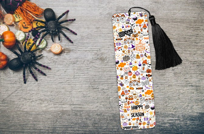 Pumpkin Spice And Everything Nice Halloween Bookmark - Spooky Season - Autumn Fall Bookmark - Pumpkin Spice Latte Perfect - Cosy Read - Gift Perfect