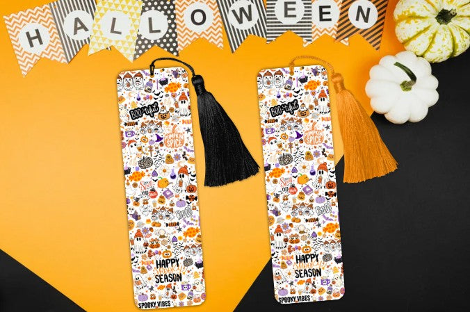 Pumpkin Spice And Everything Nice Halloween Bookmark - Spooky Season - Autumn Fall Bookmark - Pumpkin Spice Latte Perfect - Cosy Read - Gift Perfect