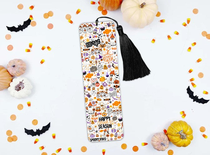 Pumpkin Spice And Everything Nice Halloween Bookmark - Spooky Season - Autumn Fall Bookmark - Pumpkin Spice Latte Perfect - Cosy Read - Gift Perfect