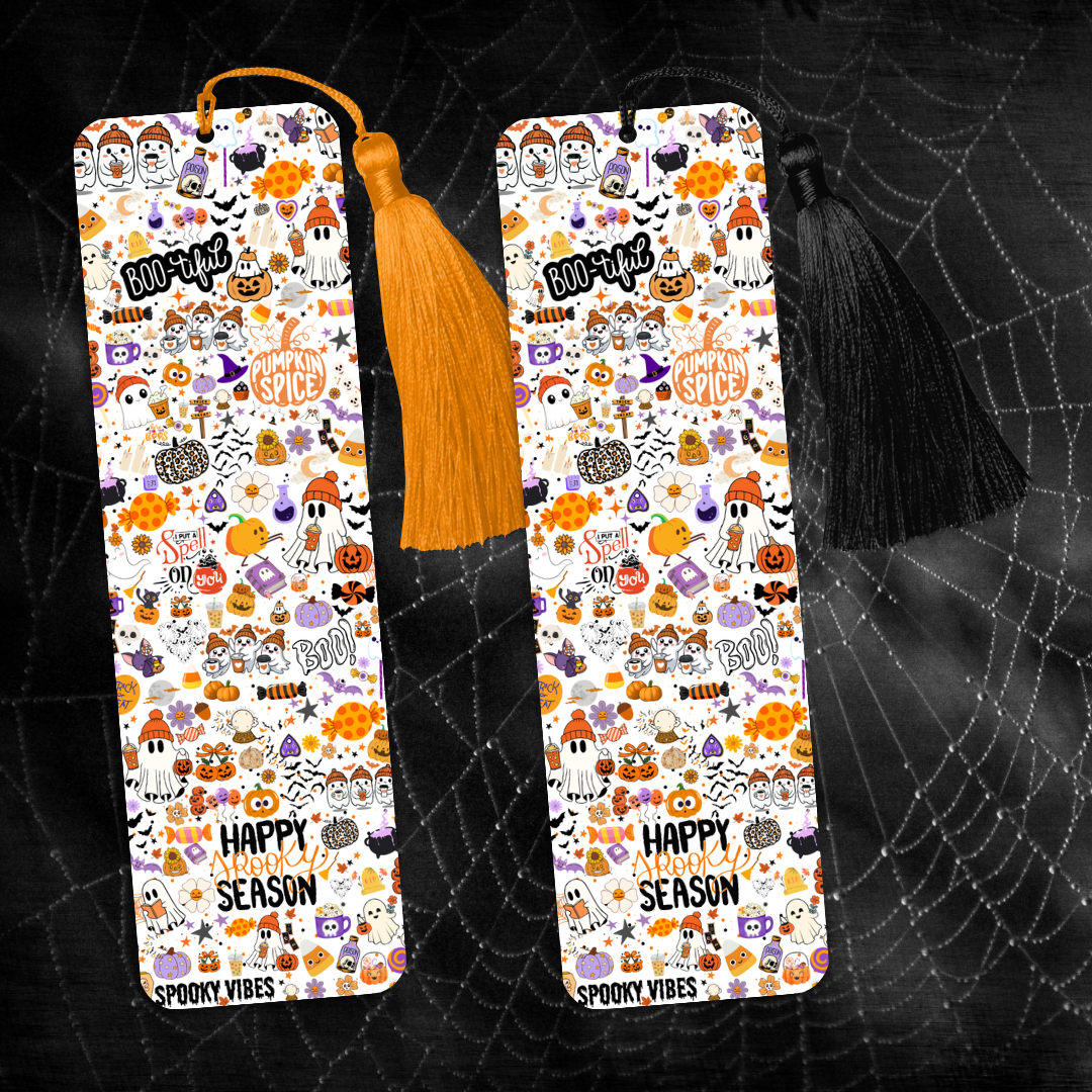 Pumpkin Spice And Everything Nice Halloween Bookmark - Spooky Season - Autumn Fall Bookmark - Pumpkin Spice Latte Perfect - Cosy Read - Gift Perfect