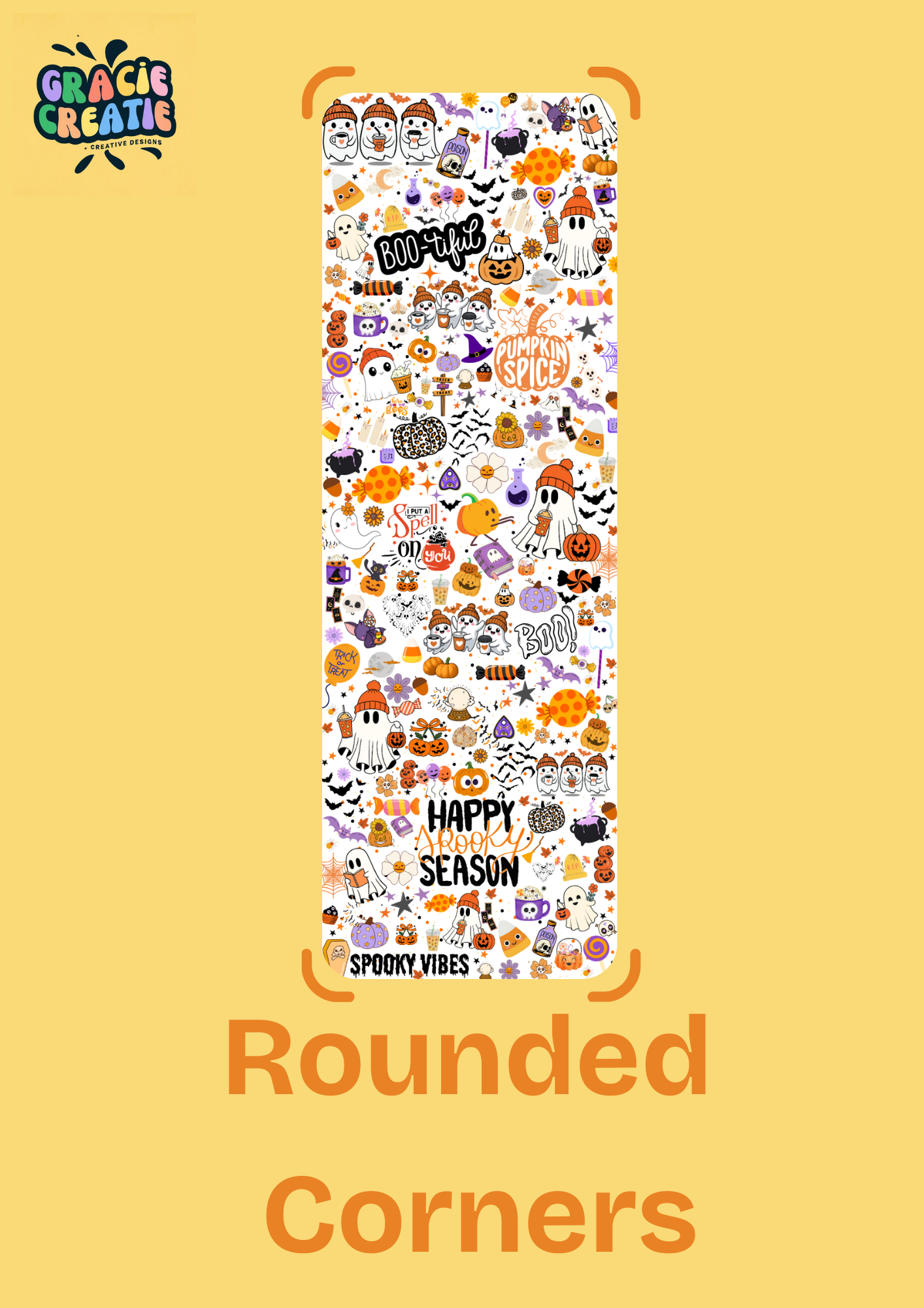 Pumpkin Spice And Everything Nice Halloween Bookmark - Spooky Season - Autumn Fall Bookmark - Pumpkin Spice Latte Perfect - Cosy Read - Gift Perfect