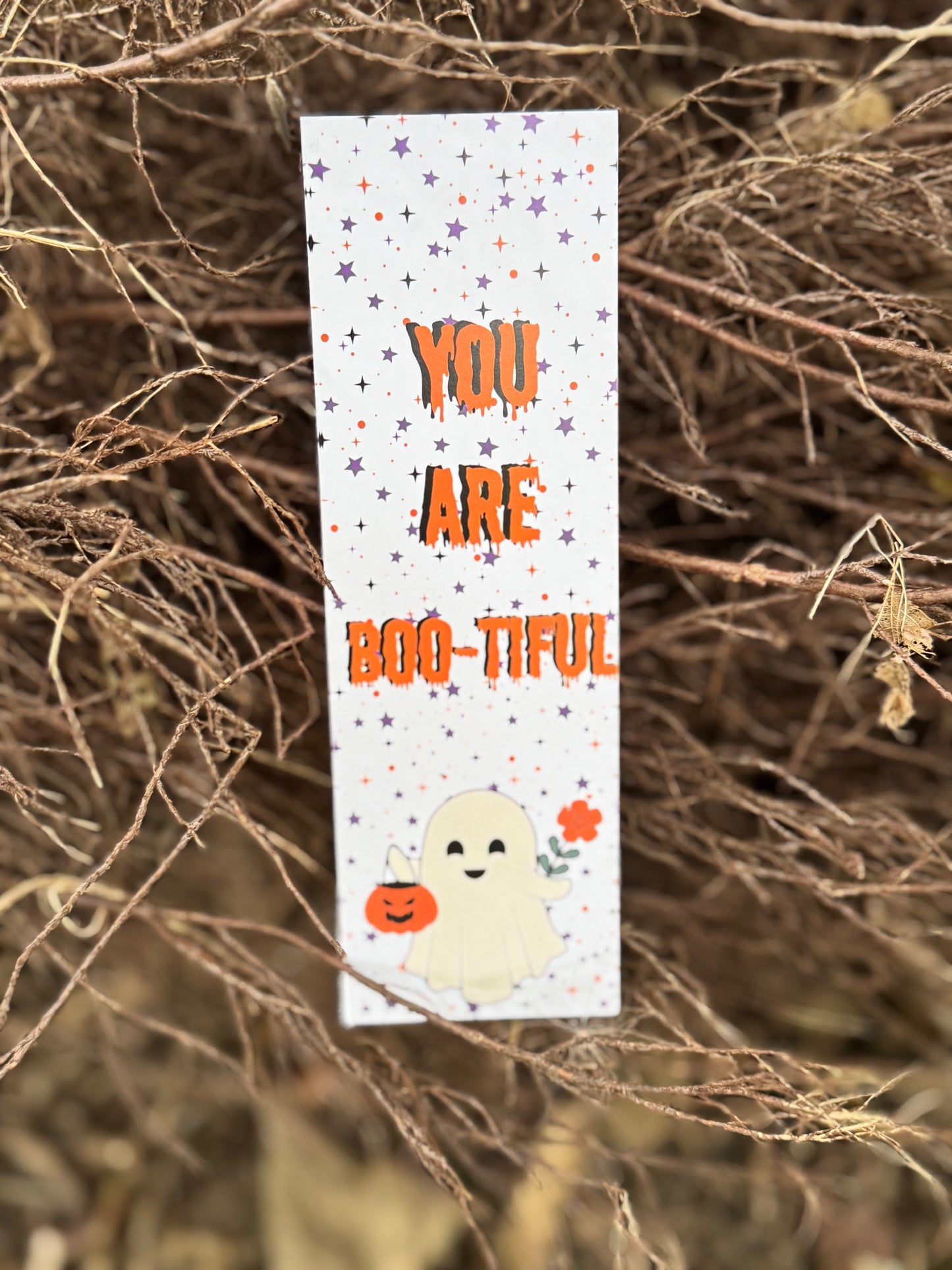 You Are Boo-Titful Halloween Bookmark-Book Lovers gift - Fall and Autumn Season Cuteness - Ghost Design - Charity Donation - Cosy Day Vibes