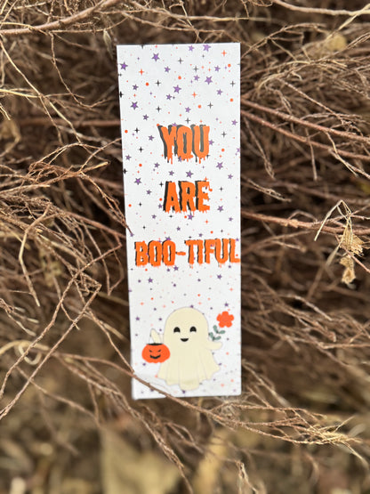 You Are Boo-Titful Halloween Bookmark-Book Lovers gift - Fall and Autumn Season Cuteness - Ghost Design - Charity Donation - Cosy Day Vibes