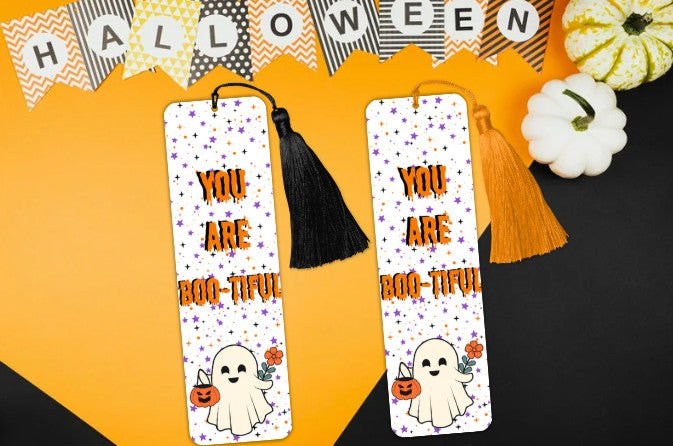 You Are Boo-Titful Halloween Bookmark-Book Lovers gift - Fall and Autumn Season Cuteness - Ghost Design - Charity Donation - Cosy Day Vibes