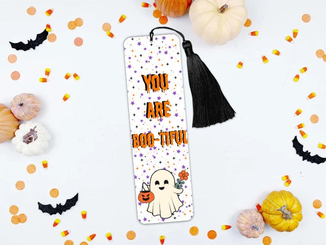 You Are Boo-Titful Halloween Bookmark-Book Lovers gift - Fall and Autumn Season Cuteness - Ghost Design - Charity Donation - Cosy Day Vibes